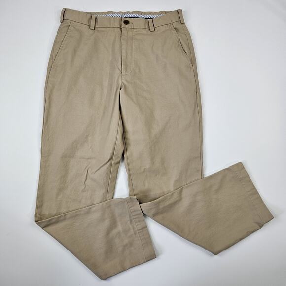 Brooks Brothers Other - Brooks Brothers Clark Fit Chino Pants Men's 34x30 Tan Supima Cotton Straight Fit